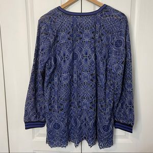 Lace Long Sleeve Top 1X